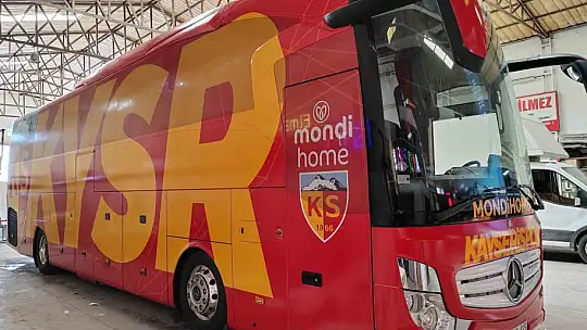 Kayserispor otobüsüne giydirme yapıldı