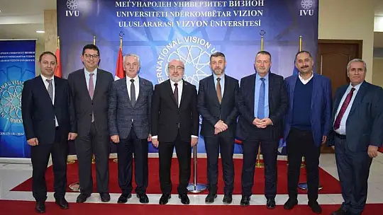 KAYÜ Rektörü Karamustafa, Kuzey Makedonya'da işbirliği ziyaretlerinde bulundu