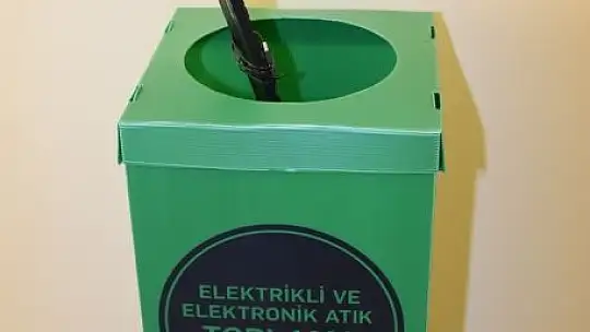 Kocasinan, 1 yılda 351 kilo elektronik atık ile bin 390 kilo atık pili ekonomiye kazandırdı