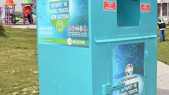 Kocasinan Belediyesi 228 ton kıyafet atığını geri dönüşüme kazandırdı