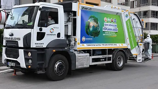 Kocasinan Belediyesi, geri dönüşüm atıklarını kaynağından ayrıştırılmış olarak topluyor