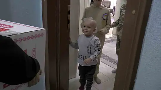 Lösemi hastası Ömer Selim'e en anlamlı ziyaret