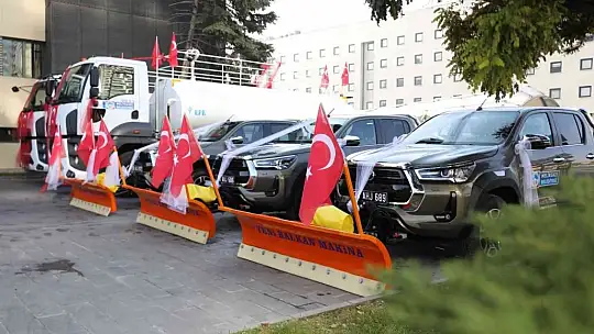Melikgazi Belediyesi yeni araçlarıyla kışa hazır