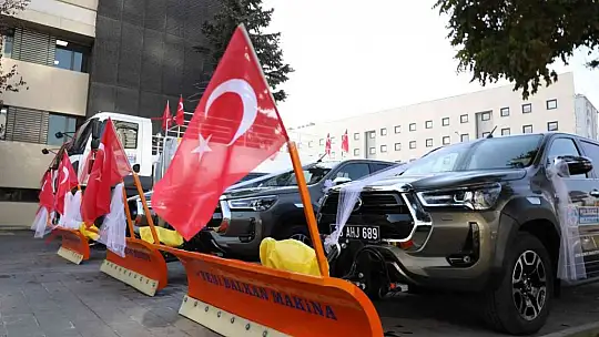 Melikgazi Belediyesi yeni araçlarıyla kışa hazır