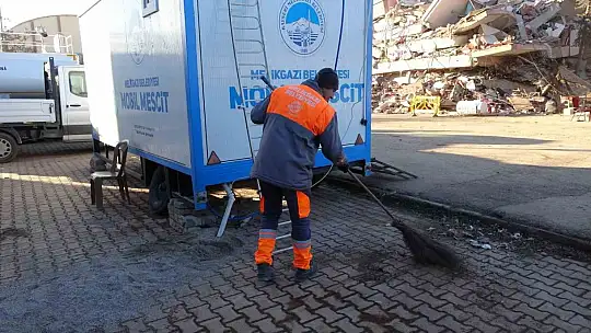 Melikgazi'den depremzedelere 'mobil yardım'