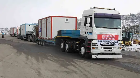 Melikgazi'den Hatay'a mobil destek