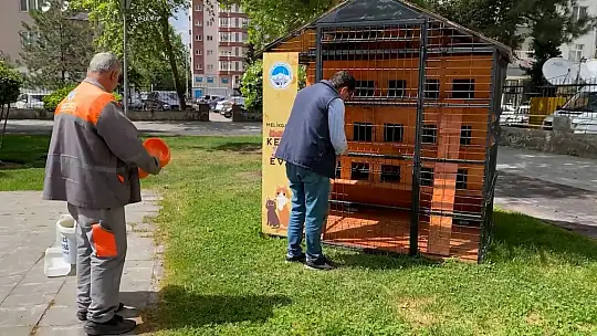 Melikgazi sokak hayvanlarını unutmadı