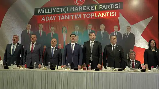 MHP 3000 kişi ile aday tanıtım toplantısı yaptı