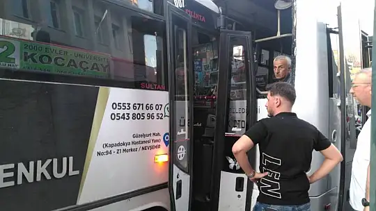 Nevşehir'de freni patlayan halk otobüsü önündeki halk otobüsüne çarptı: 9 yaralı