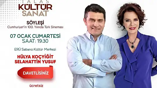 Ocak ayı Talas Kültür Sanat, Hülya Koçyiğit ile başlıyor