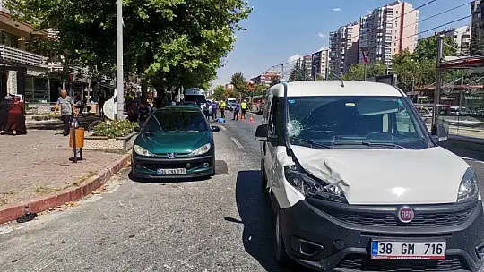 Kayseri'de feci kaza! Yaşlı adam metrelerce sürüklendi