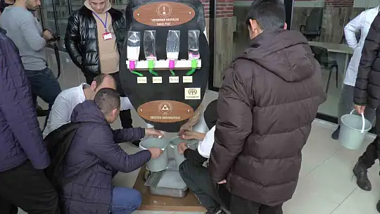 Özel çocuklar süt sağdı