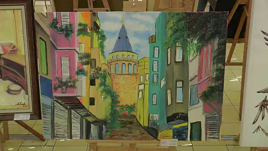 Resim öğretmenlerinden 'el emeği göz nuru' sergi