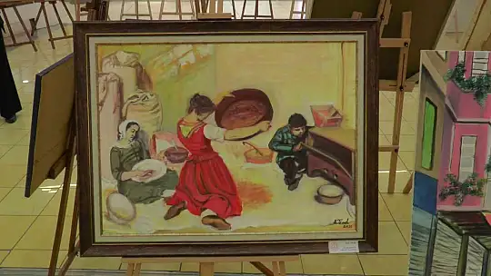 Resim öğretmenlerinden 'el emeği göz nuru' sergi