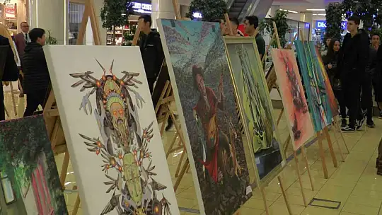 Resim öğretmenlerinden 'el emeği göz nuru' sergi