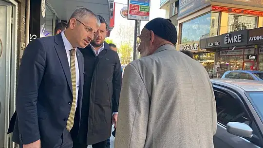 AK Parti Kayseri 3. sıra milletvekili adayı Şaban Çopuroğlu, esnaf ziyareti yaptı