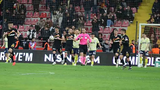 Kayserispor'un 3 maçlık serisi son buldu