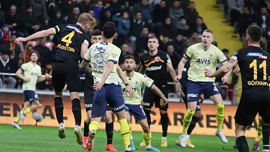 Kayserispor'un 3 maçlık serisi son buldu