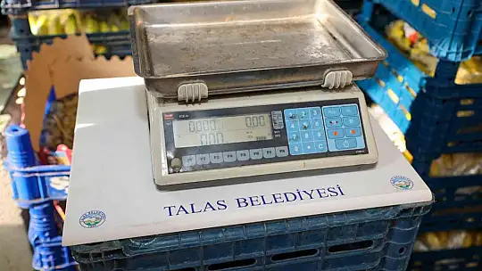 Talas Belediyesi'nin tartı hassasiyeti