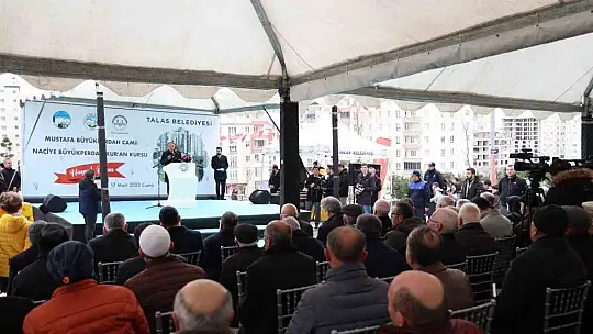 Talas Büyükperdah Camii'nin açılışı gerçekleşti