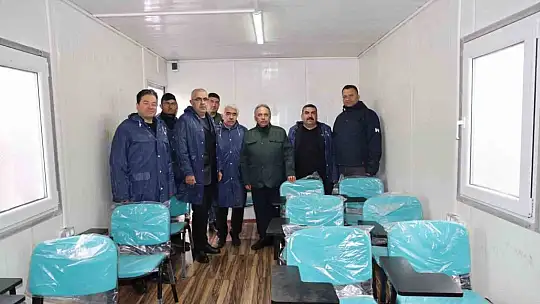 Talas Belediyesi Elbistan'a konteyner kent kurdu