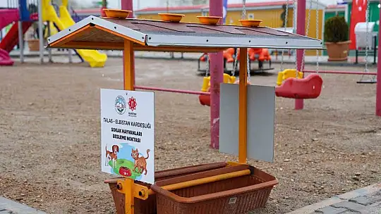 Talas, Elbistan'da minik dostları da unutmadı