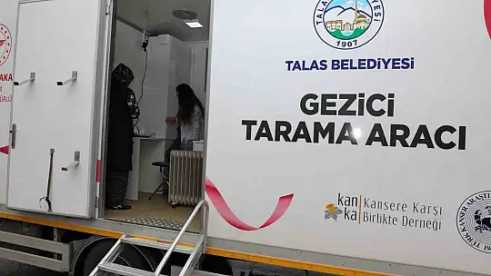 Talas'ta 'Gezici Kanser Tarama Aracı' yola çıktı