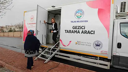 Talas'ta 'Gezici Kanser Tarama Aracı' yola çıktı