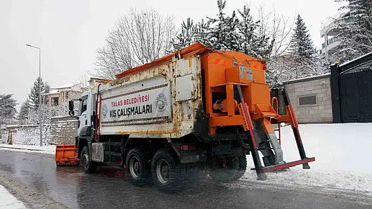 Talas'ta kış çalışmaları aralıksız sürüyor