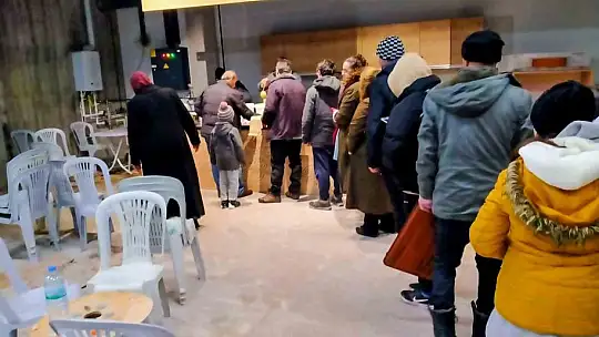 Talas'ta sıcak çorba ikramı