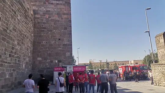 Kayseri Kalesi'nde polisi alarma geçiren olay!