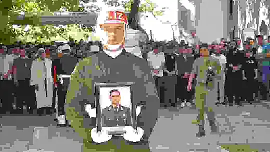 Trafik kazasında hayatını kaybeden astsubay son yolculuğuna uğurlandı