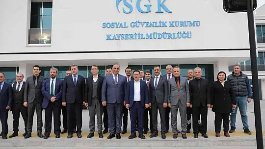Vali Çiçek'ten SGK'ya ziyaret