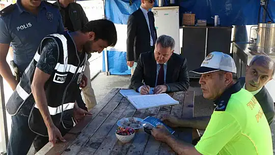 Vali Elban bayram denetimine katıldı, vatandaşları uyardı