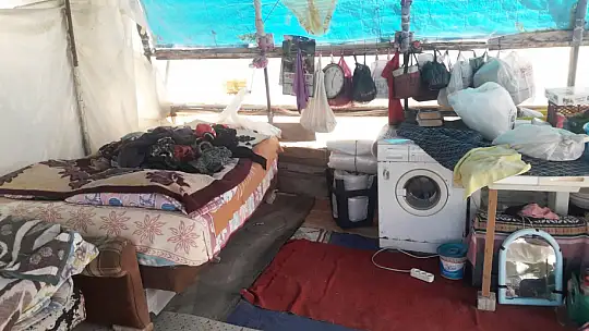 Çadırda yaşam...