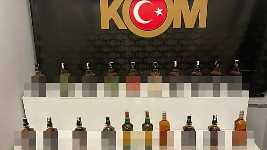 Yılbaşı öncesi onlarca şişe sahte alkol ele geçirildi