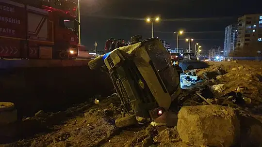 Yoldan çıkan minibüs devrildi: 1 ağır yaralı