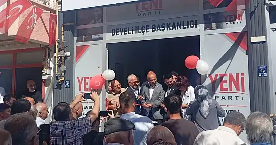 Develi'de siyasette yeni dönem! Yeni Parti resmen kapılarını açtı