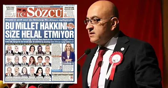 Sözcü'nün manşetine Kayseri'den çok sert tepki! 'Hakkımı helal etmiyorum'