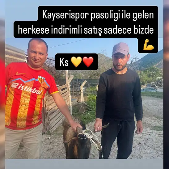 Dayıoğlu Kurbanlık’tan Şehit Ailelerine yüzde 50, Kayserisporlulara yüzde 10 indirim fırsatı!