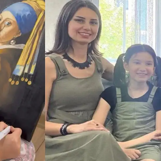 Kayserili öğretmen dünyaca ünlü sanatçının resmini bakın nasıl yorumladı!