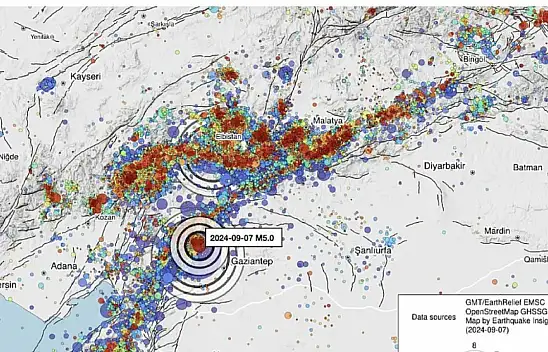 5.5 ve üzeri büyüklükte deprem üreten fay zonları üzerinde hangi iller var?