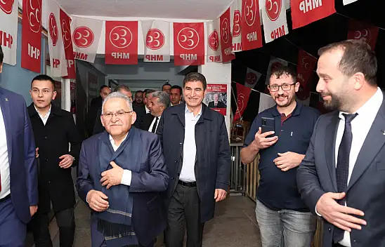 Başkan Büyükkılıç Hacılar İlçe Başkanlıklarını Ziyaret Etti