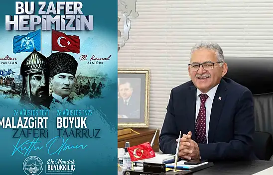 Başkan Büyükkılıç'tan Zaferler Haftası mesajı: ''Büyük zaferlerin yıl dönümü kutlu olsun''