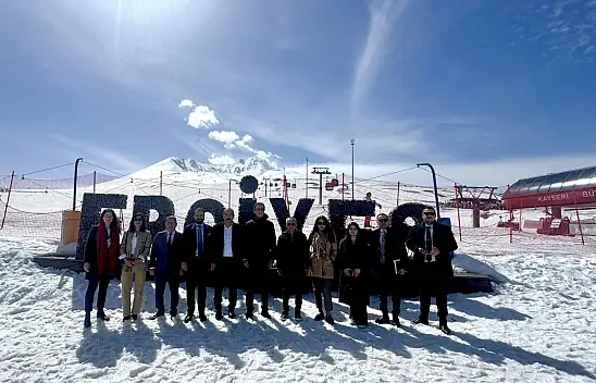 Belçika'dan gelen heyet Erciyes'e hayran kaldı!