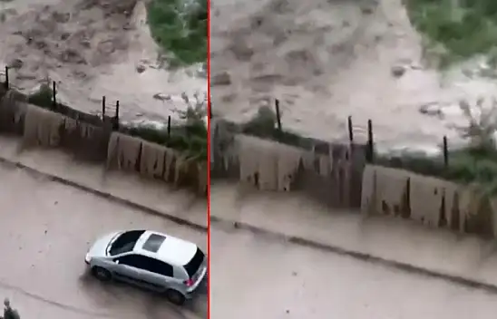 Belsin'de korkutan görüntü!