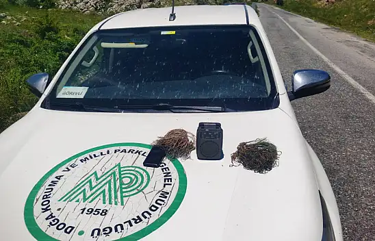 Bünyan'da ses cihazı ve kıl tuzakla kaçak avlanan şahıs suçüstü yakalandı