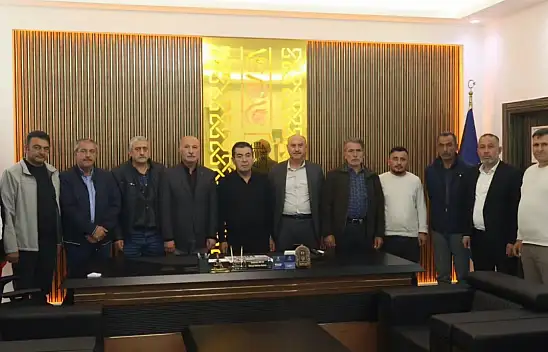 Bünyan Ticaret Odası Başkanı seçilen Yalçın ve heyetinden Metin'e ziyaret
