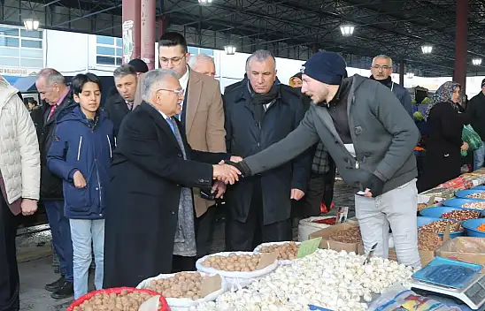 Büyükkılıç ziyaretlerinde hız kesmiyor!