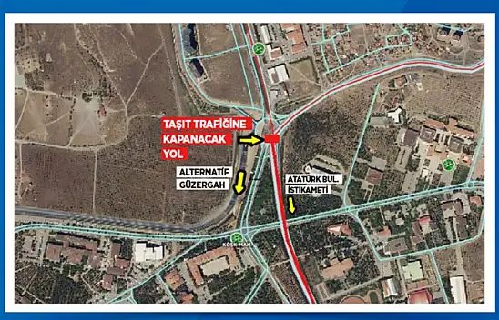 Büyükşehir'den kritik uyarı: Kayseri'de o yol trafiğe kapatılıyor!